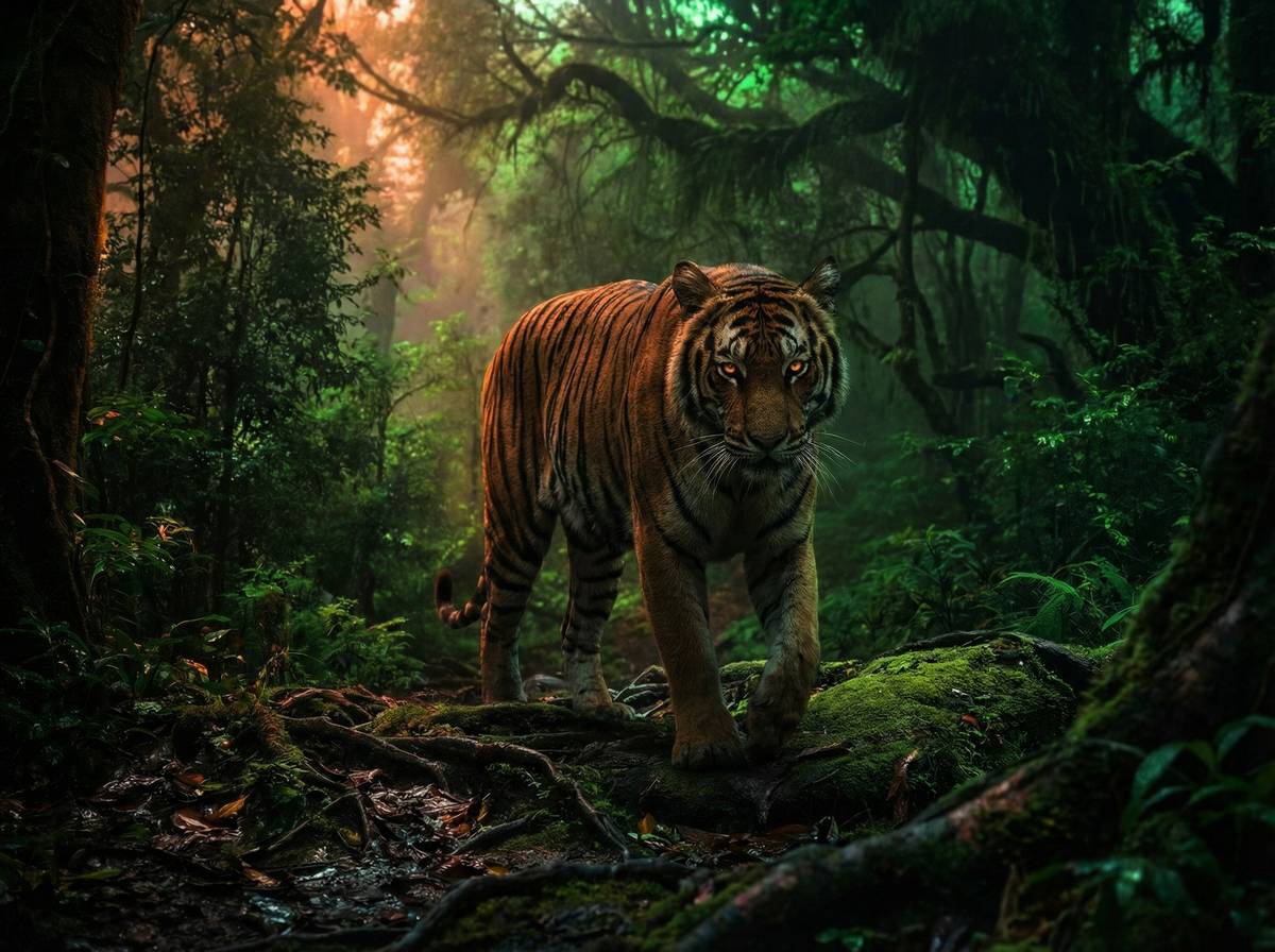 大象传媒蘑菇视频-孟加拉虎丛林巡视